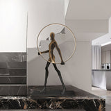 Aeon Sculpture Minimalist Art Floor Lamp Modern Tall LED Standing Light for Home Decor