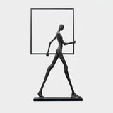 Aeon Sculpture Minimalist Art Floor Lamp Modern Tall LED Standing Light for Home Decor