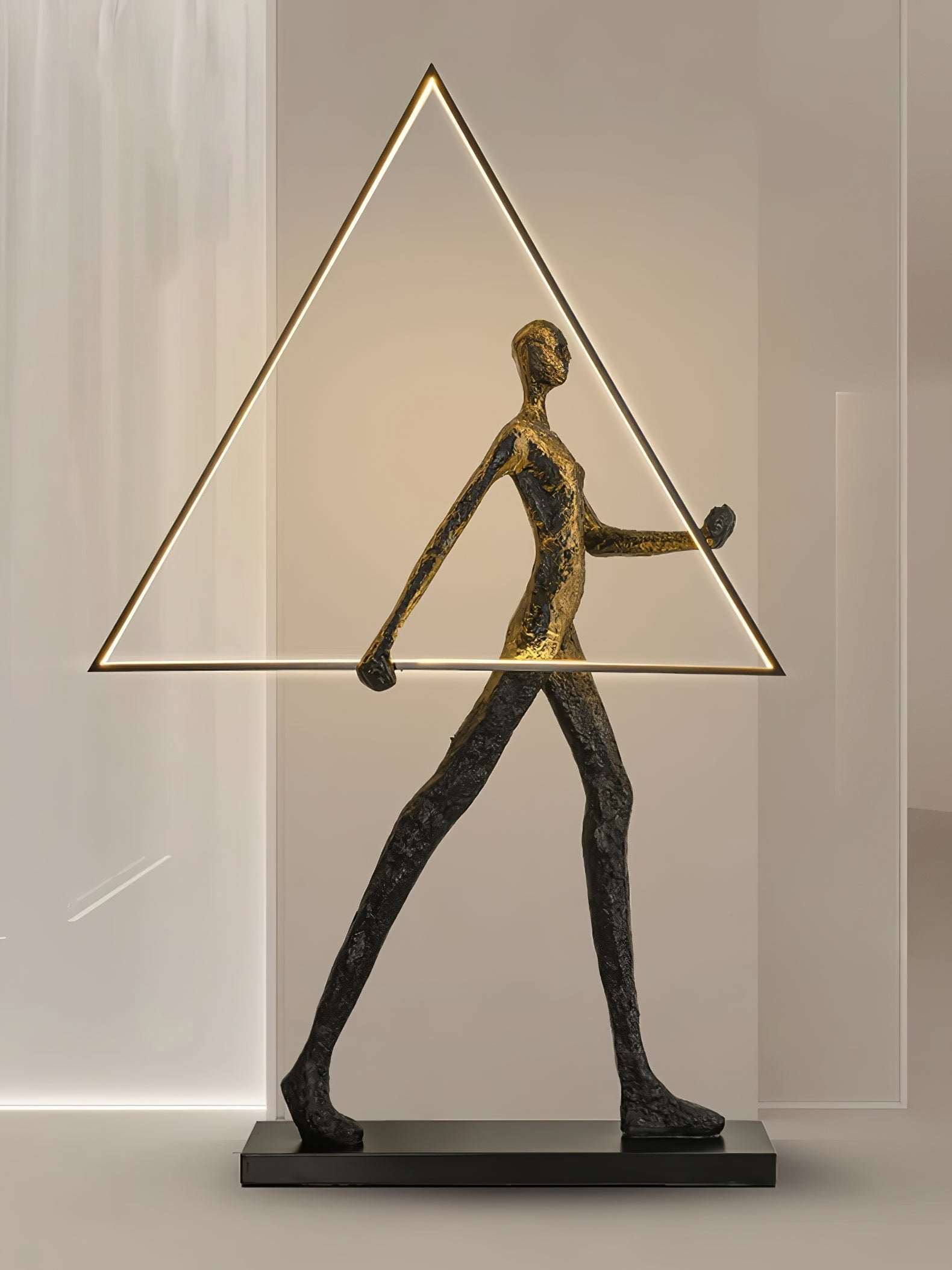 Aeon Sculpture Minimalist Art Floor Lamp Modern Tall LED Standing Light for Home Decor