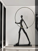 Aeon Sculpture Minimalist Art Floor Lamp Modern Tall LED Standing Light for Home Decor
