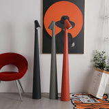 Geometric Resin Floor Lamp Minimalist Reading Light for Modern Interiors
