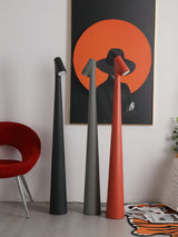 Geometric Resin Floor Lamp Minimalist Reading Light for Modern Interiors