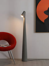 Geometric Resin Floor Lamp Minimalist Reading Light for Modern Interiors