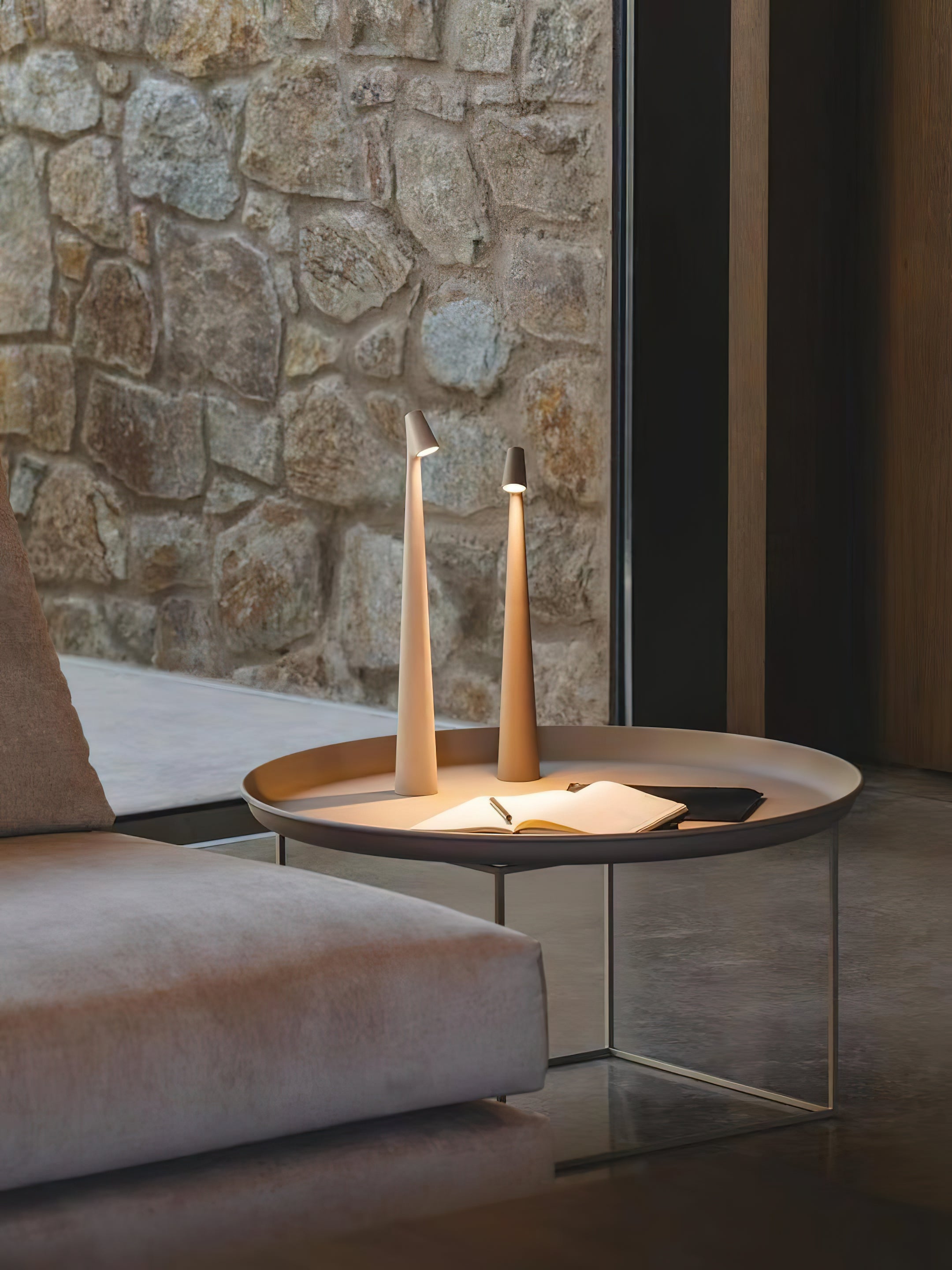 Africa Portable LED Table Lamp Rechargeable Cordless Minimalist Accent Light for Home and Office