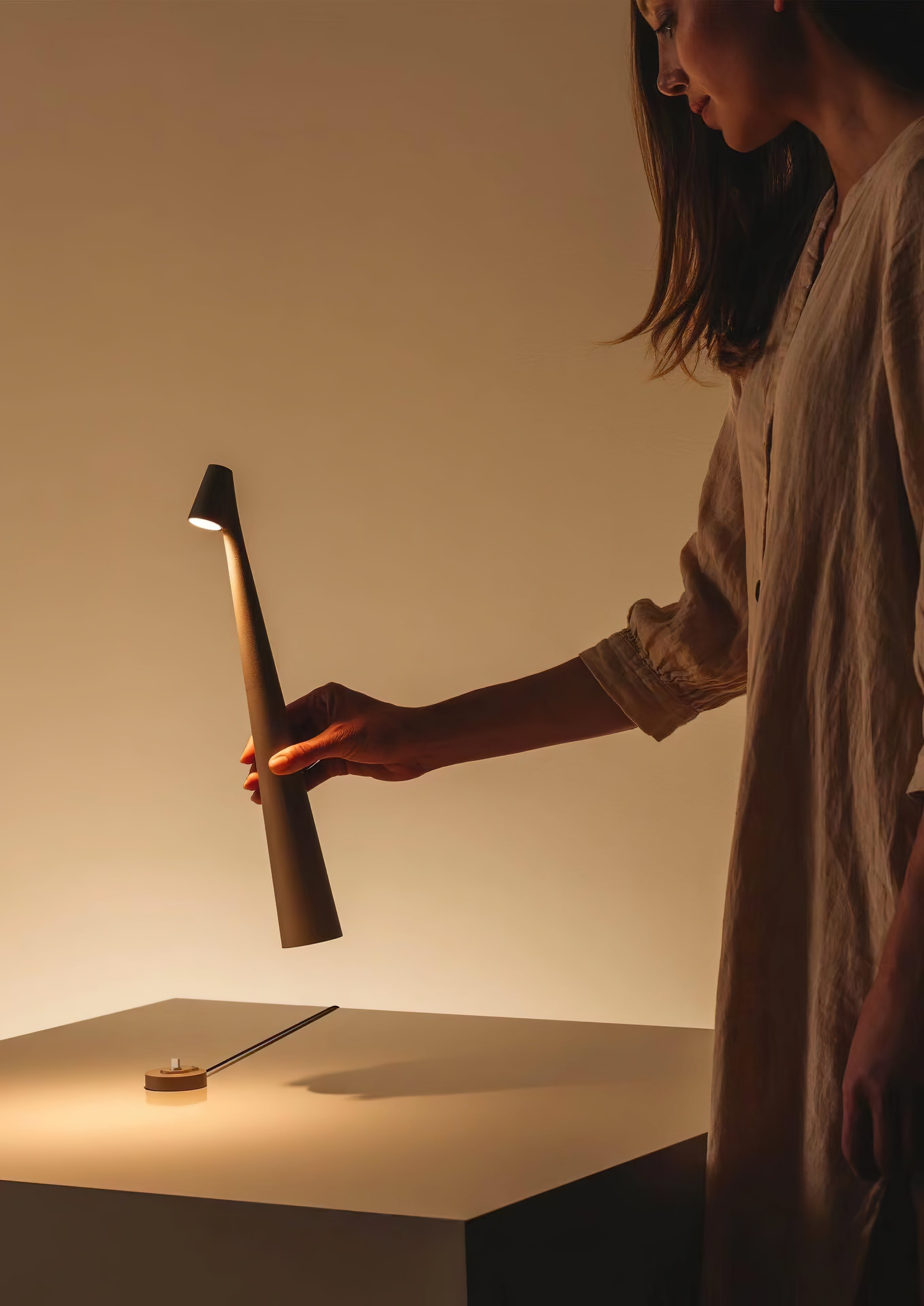 Africa Portable LED Table Lamp Rechargeable Cordless Minimalist Accent Light for Home and Office