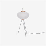 Japanese Rice Paper Floor Lamp Sculptural Mulberry Paper Standing Lantern Lighting