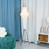 Japanese Rice Paper Floor Lamp Sculptural Mulberry Paper Standing Lantern Lighting