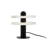 Modern Alabaster Comet LED Table Lamp for Luxury Bedroom and Office Lighting