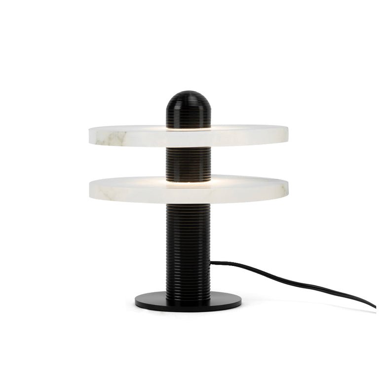 Modern Alabaster Comet LED Table Lamp for Luxury Bedroom and Office Lighting