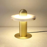 Modern Alabaster Comet LED Table Lamp for Luxury Bedroom and Office Lighting