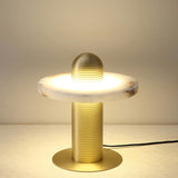 Modern Alabaster Comet LED Table Lamp for Luxury Bedroom and Office Lighting