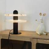Modern Alabaster Comet LED Table Lamp for Luxury Bedroom and Office Lighting