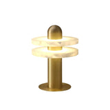 Modern Alabaster Comet LED Table Lamp for Luxury Bedroom and Office Lighting