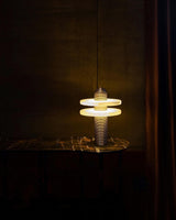 Modern Alabaster Comet LED Table Lamp for Luxury Bedroom and Office Lighting