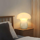 Natural Alabaster Stone Mushroom Table Lamp for Modern Bedroom and Office Decor
