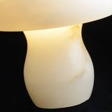 Natural Alabaster Stone Mushroom Table Lamp for Modern Bedroom and Office Decor