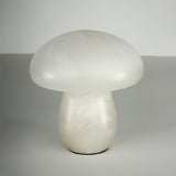 Natural Alabaster Stone Mushroom Table Lamp for Modern Bedroom and Office Decor