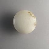 Natural Alabaster Stone Oval Ceiling Lamp with Brass Base and Integrated LED