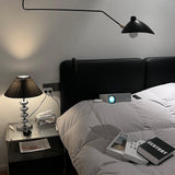 Aleisha Modern Pleated Fabric Shade Table Lamp with Chrome Base for Bedroom and Living Room