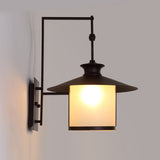 classic-brown-iron-outdoor-wall-lantern-sconce-with-white-glass-shade-for-entryway