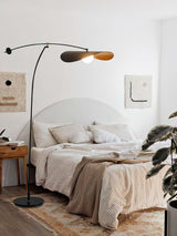 Alonso Modern Metal Torchiere Floor Lamp Minimalist Standing Reading Light