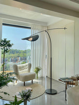 Alonso Modern Metal Torchiere Floor Lamp Minimalist Standing Reading Light