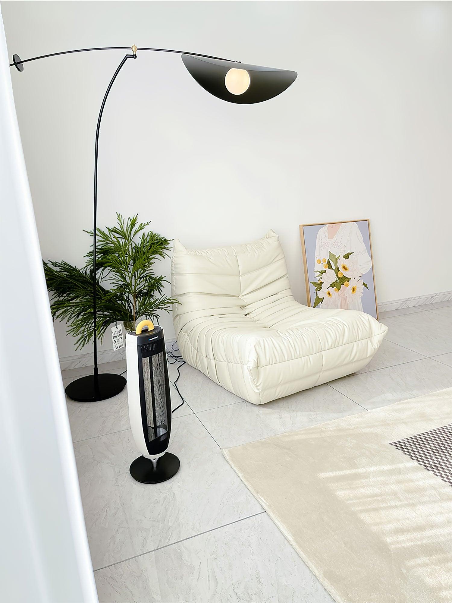 Alonso Modern Metal Torchiere Floor Lamp Minimalist Standing Reading Light