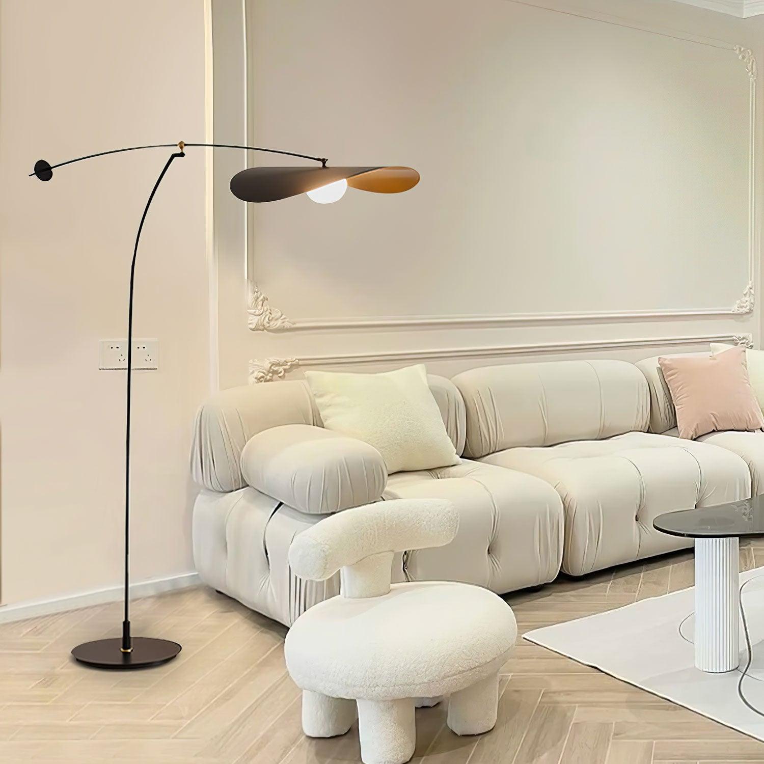 Alonso Modern Metal Torchiere Floor Lamp Minimalist Standing Reading Light