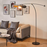 Alonso Modern Metal Torchiere Floor Lamp Minimalist Standing Reading Light