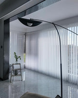 Alonso Modern Metal Torchiere Floor Lamp Minimalist Standing Reading Light
