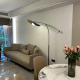 Alonso Modern Metal Torchiere Floor Lamp Minimalist Standing Reading Light