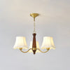 modern-conical-fabric-chandelier-with-brass-and-walnut-wood-accents-for-living-room