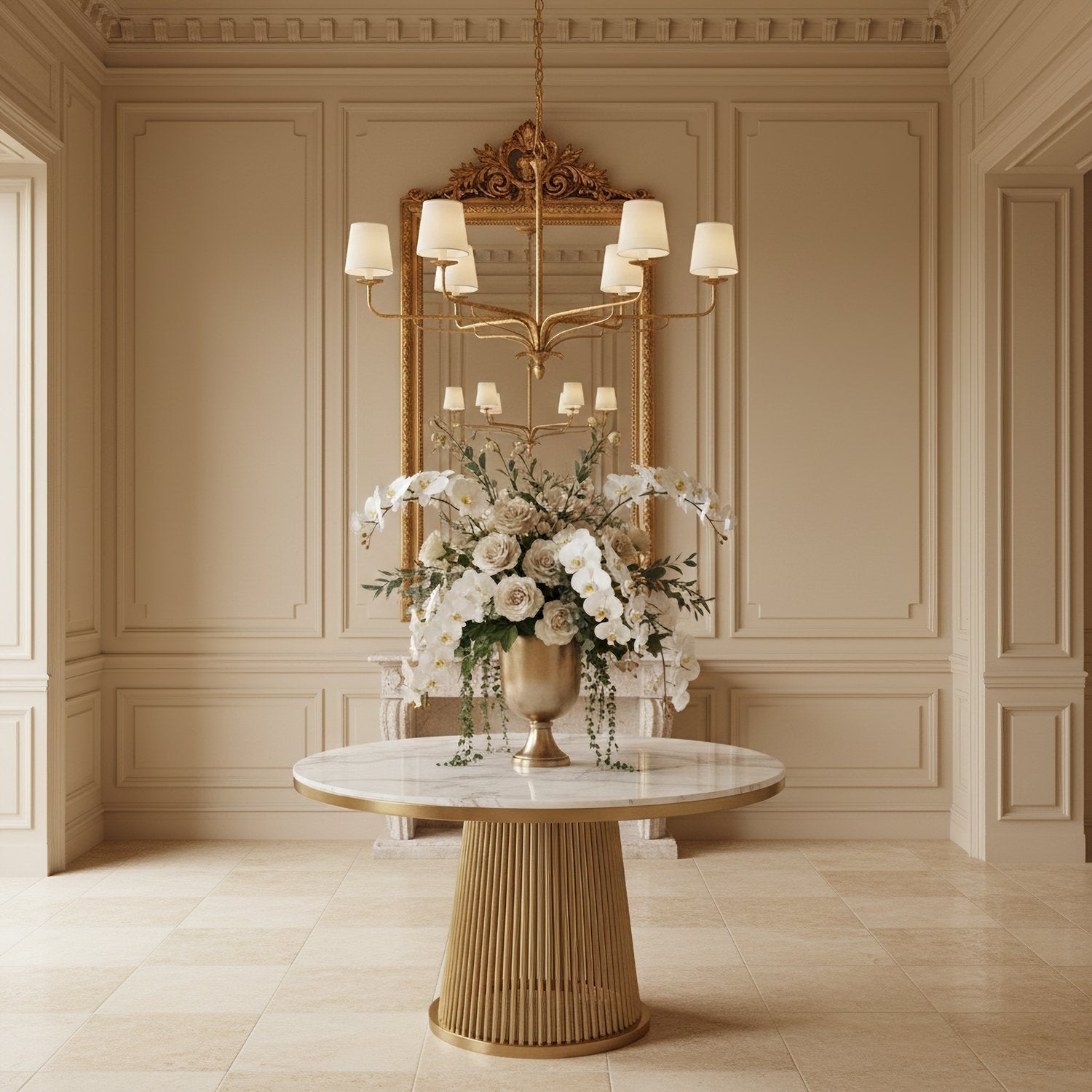 elegant-amalfi-chandelier-with-botanical-arms-and-antique-gold-leaf-finish-for-luxury-interiors