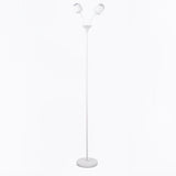Modern Ripple and Sunset Red Ambient Floor Lamp Contemporary LED Standing Accent Light