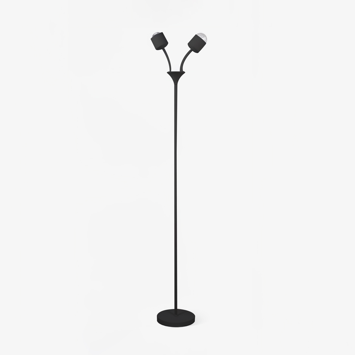 Modern Ripple and Sunset Red Ambient Floor Lamp Contemporary LED Standing Accent Light