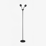 Modern Ripple and Sunset Red Ambient Floor Lamp Contemporary LED Standing Accent Light