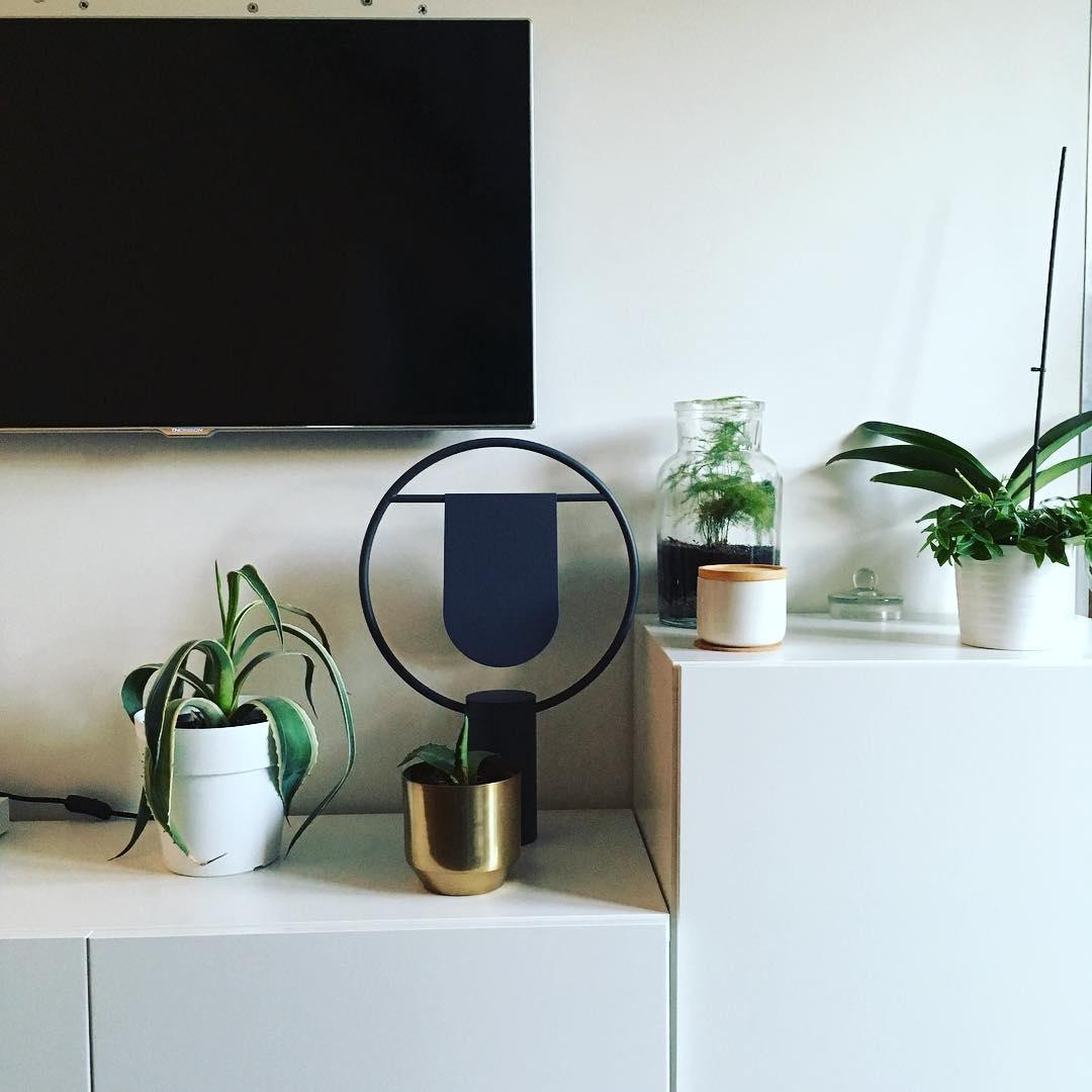 Modern Anae Metal Table Lamp with Matte Finish for Contemporary Bedrooms and Offices