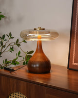 vintage-style-brass-and-walnut-wood-table-lamp-with-cognac-glass-shade
