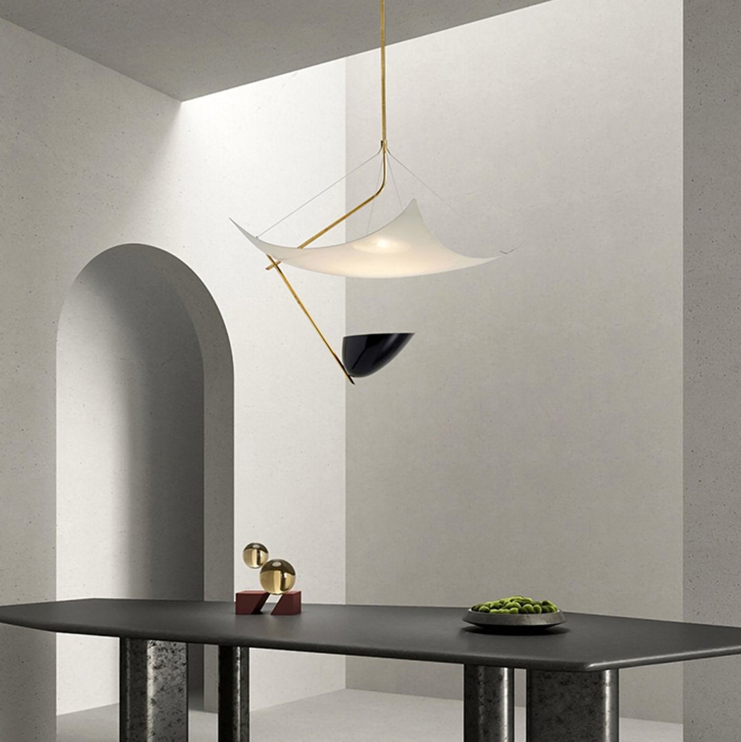 mid-century-modern-brass-pendant-light-with-curved-metal-reflectors-for-living-room-and-dining-areas
