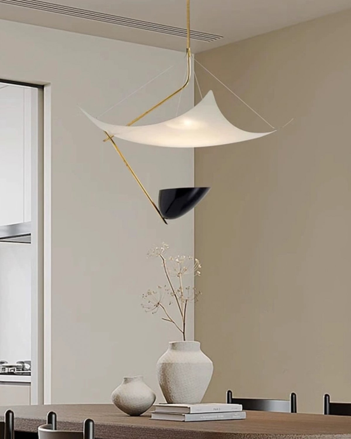 mid-century-modern-brass-pendant-light-with-curved-metal-reflectors-for-living-room-and-dining-areas
