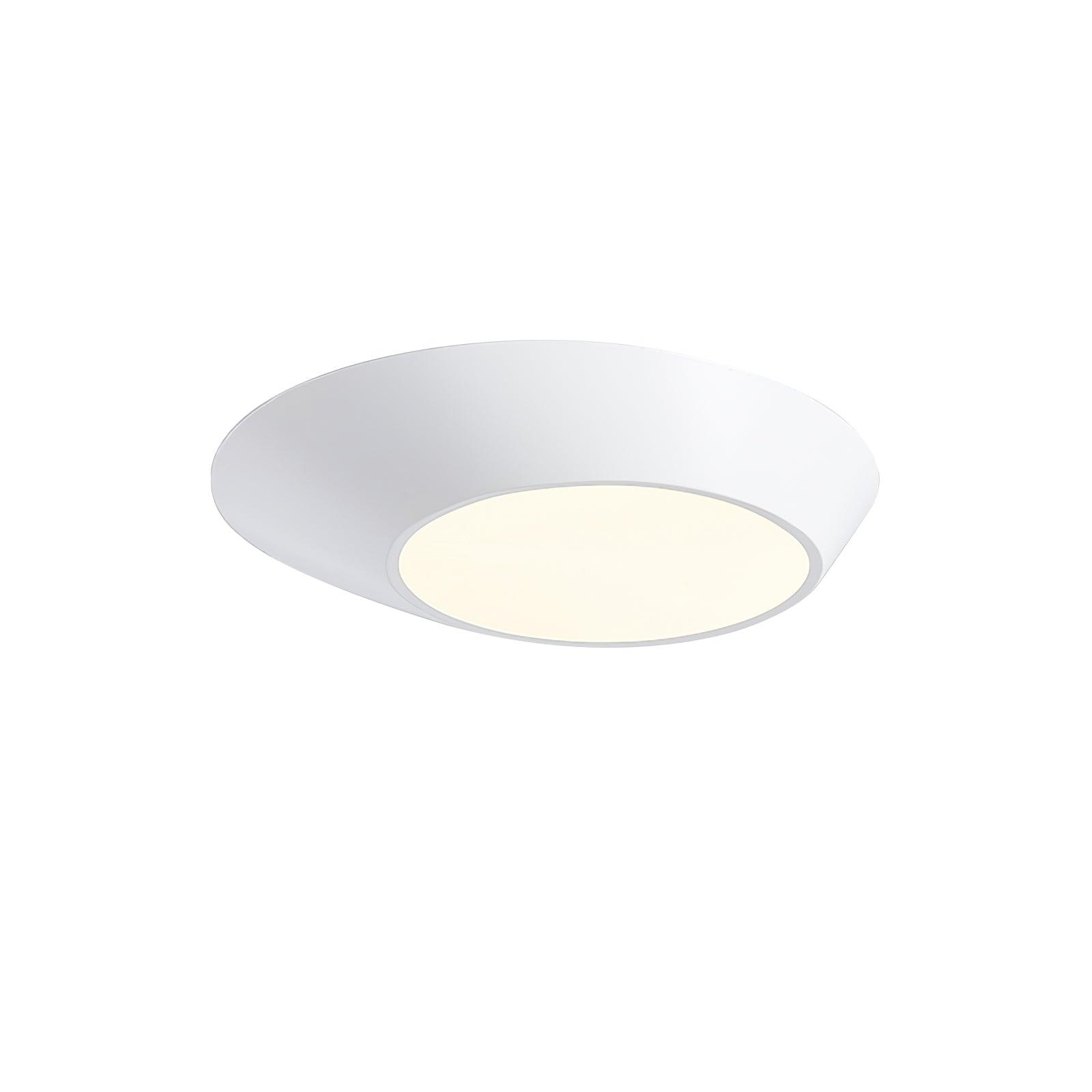 Modern Angled LED Flush Mount Ceiling Light with Geometric Inclined Design