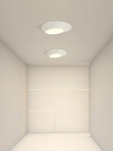 Modern Angled LED Flush Mount Ceiling Light with Geometric Inclined Design