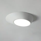 Modern Angled LED Flush Mount Ceiling Light with Geometric Inclined Design