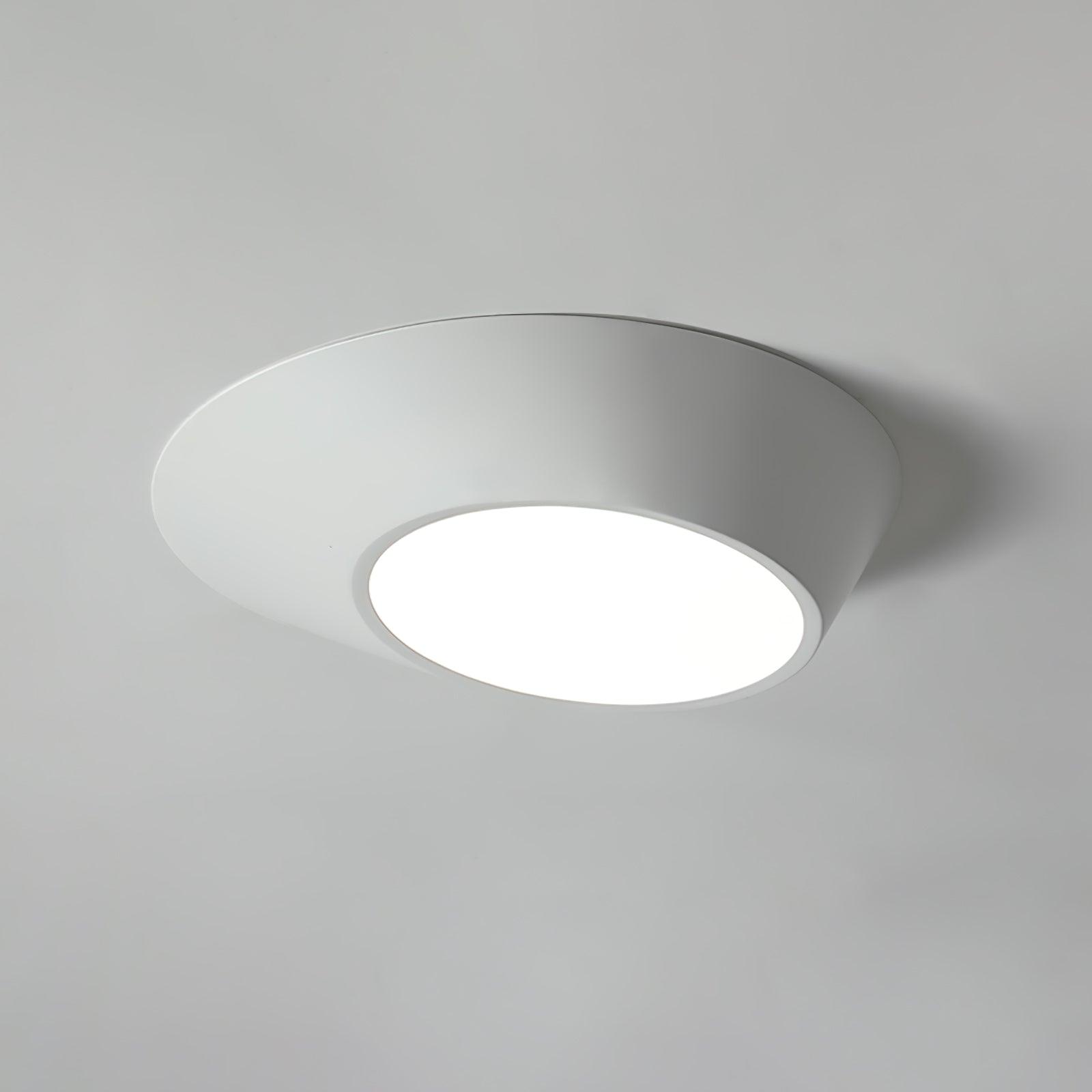 Modern Angled LED Flush Mount Ceiling Light with Geometric Inclined Design
