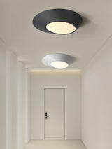 Modern Angled LED Flush Mount Ceiling Light with Geometric Inclined Design