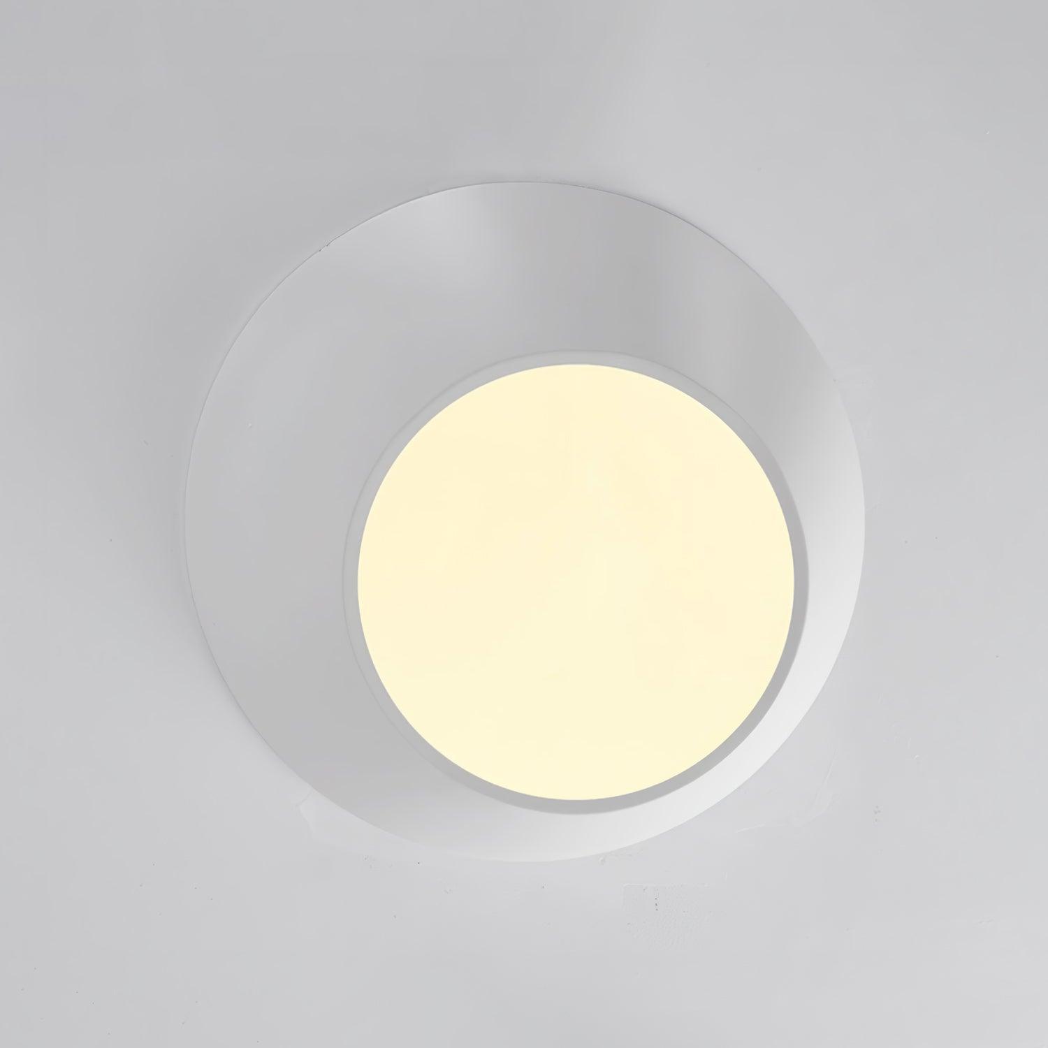 Modern Angled LED Flush Mount Ceiling Light with Geometric Inclined Design