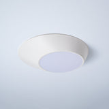 Modern Angled LED Flush Mount Ceiling Light with Geometric Inclined Design