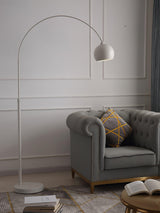 Modern Angler Chrome Floor Lamp with Adjustable Telescopic Arm and Metal Uplight for Living Room