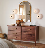 Modern Alabaster Flush Mount Ceiling Light with Brass Accents and Handcrafted Stone Shade