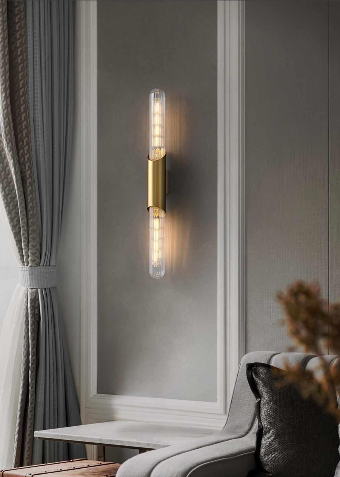 contemporary-brass-and-glass-cylinder-bathroom-vanity-wall-sconce-light